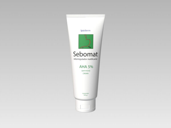 Sebomat Aha 5% Crema Ipsiderm Control Brillo Y Acné Desincru Neutra
