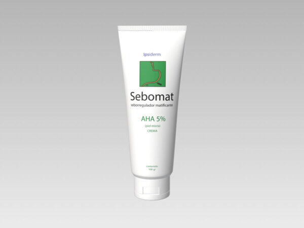 Sebomat Aha 5% Crema Ipsiderm Control Brillo Y Acné Desincru Neutra