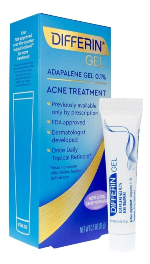 Gel Differin Adapalene Tratamiento Antiacné 0.1% Tipo de piel Sensible, Acneica - Image 4