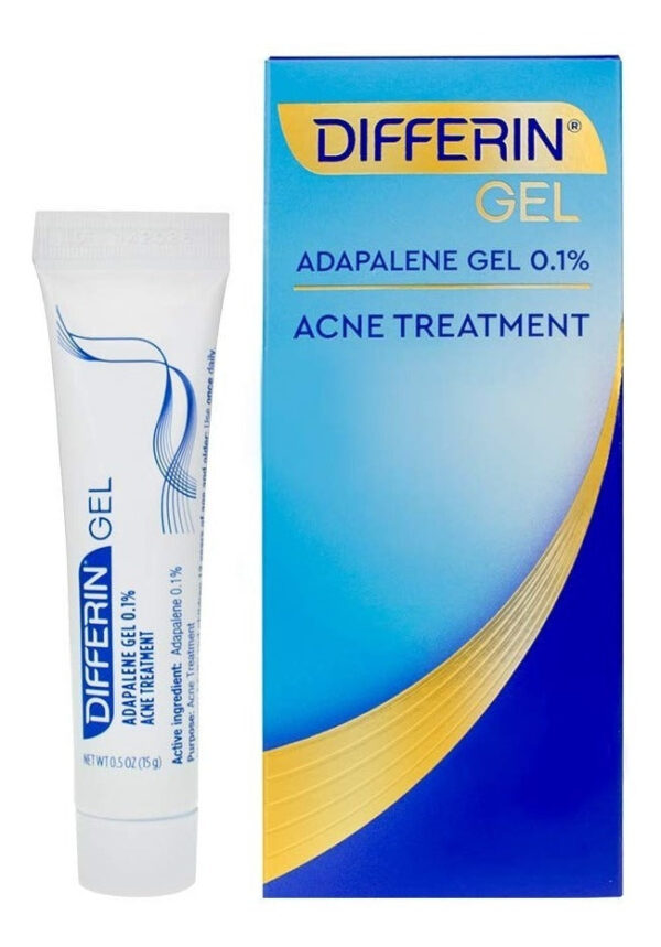 Gel Differin Adapalene Tratamiento Antiacné 0.1% Tipo de piel Sensible, Acneica